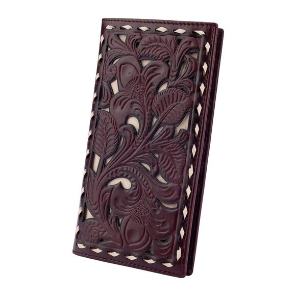 Handbags - 6291 Rodeo Wallet Western RFID-Blocking Leather Wallet Bifold Long Cowboy